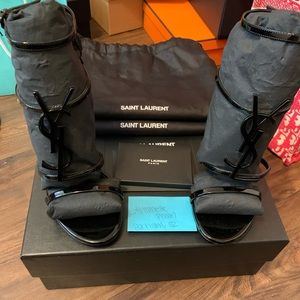 Brand New, Authentic YSL Cassandra Sandal Heel